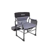 King Camp Zložljiv kamping stol KING CAMP z nasloni za roke ASH C10 XXL - črno-siv