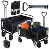 Lean-toys Zložljiv transportni voziček za plažo in vrt 80 kg