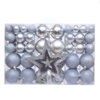 Set ukrasa za jelku, 101 komad, Srebrni