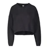 Womens wide oversize sweater black