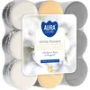 AURA Dišeče sveče WHITE FLOWERS WARMER 18 kosov