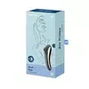 Vibrator Dual Kiss, 19cm, Crni