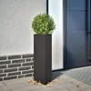 Vrtna sadilica crna trokutasta 30 x 26 x 75 cm čelična