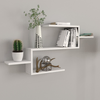 Hanah Home Polica 104x49,4x14,5cm Bela