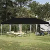 Rastezljivi šator za zabave 575 x 290 x 245 cm Crna