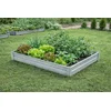 A raised bed, metal, galvanised