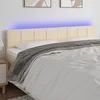 LED uzglavlje krem 160x5x78/88 cm od tkanine