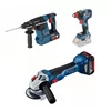 Bosch Set GBH18V-26+GDX18V-200C+GWS18V-10 0.615.990.L95