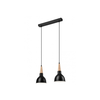 Luster na lanku FRANCESCA 2xE27/60W/230V crna