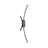 LED zidno svetlo LED/12W/230V 3000-6000K crna