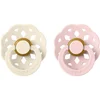 BIBS Boheme Natural Rubber Size 1: 0+ months duda Ivory/Blossom 2 kos