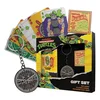 Teenage Mutant Ninja Turtles Cowabunga poklon set: privezak, bedž i karte za igranje