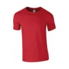 Gildan GI64000 Softstyle Majica Boja: crvena Veličina: 3XL
