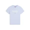 Tommy Jeans Majica  golobje modra / bela