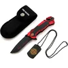 Outdoorovski nož QF - 40792 - Crvena / Crna KP40792