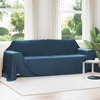 Pokrivači za bacanje 6 pcs Mornarsko plava 350 x 270 cm Runo
