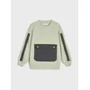Sinsay - Crewneck dukserica sa kengur džepom - svetlo maslinasta