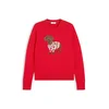 TOMMY HILFIGER Pulover pesek/rjava/rdeča/bela