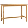 Vidaxl Barska miza Naravna 150 x 75 x 105 cm Trden tikov les