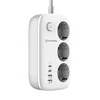 COLORWAY Podaljšek napajalnika/ 3x Schuko/ 2x USB-A 60W/ 2x USB-C 65W/ kabel 2m