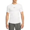 Majice Nike Pro Mens Dri-FIT Tight Short-Sleeve Fitness Top White/ Black XXL