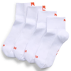 PUMA Womens Quarter Socks (2-Pack), Clothing, White/Red, 39/42