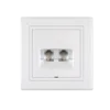 Telefonski utikač 2x6/2 beli 611.000 aling