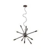 Redo 01-2934 - Luster na sajli STELLAR 12xE14/25W/230V crna