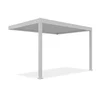 Bioklimatska pergola Antares Stenska, 3 x 4, Bela, Električni motor in LED luči