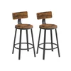 Songmics Set barskih stolov 2 kosa 506x885 cm rjave barve