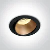 UGRADBENA SVJETILJKA 1×GU10/10W/MR16/230V IP20 CRNA/MESING