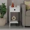 Hanah Home Noćni ormarić Sirius 32x61x30cm Beli