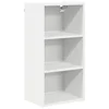 Vidaxl Viseča omarica Bela 40 x 29,5 x 80 cm Konstruiran les