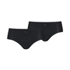 Womens Pumas Seamless Hipster Underwear 2 Pack, Black, Size 1, Clothing