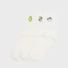 Cropp - 3 pack čarapa s vezom - white