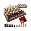 KRUZZEL premium lesen oblazinjen šah 31x31cm in lesene figure 00026038