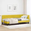 vidaXL Kotna postelja z vzglavjem Rumena 90 x 200 cm Žamet