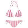 VENICE BEACH Bikini  roza / bela