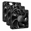 CORSAIR ventilatorji z kontrolerjem iCUE Link RX120, 120mm, črna, 3 kos