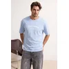 Trendyol Muška majica Tmnss26Ts00050, Plava