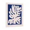 Canvas Slika na platnu Plavi list, 75x100cm, Sa ramom, Beli