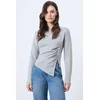 Trend Alacati Stili Ženska bluza Alc-X14716, Svetlosiva
