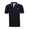 U.S. POLO ASSN. Majica črna/bela