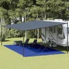 Vidaxl Preproga za šotor 400x600 cm modra HDPE