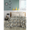 Rjavo bombažno pregrinjalo 200x230 cm Pique – Mila Home