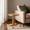 Hanah Home pomoćni sto Opus Kare 42, 42 cm, hrast / sivi / mermer