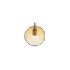 Ideal Lux - Viseći luster na sajli MAPA 1xE27/42W/230V, prečnik 20 cm, zlatna/zadimljeno staklo
