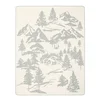Lesnina ODEJA Alpine Collection 2026 150/200 cm krem barve, svetlo siva