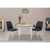 Hanah Home Set Trpezarijski sto i 2 trpezarijske stolice Vina 1048, Beli