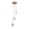 ITALUX PND-40827-3-HBR-CL - Luster na sajli PADRI 3xG9/5W/230V zlatna